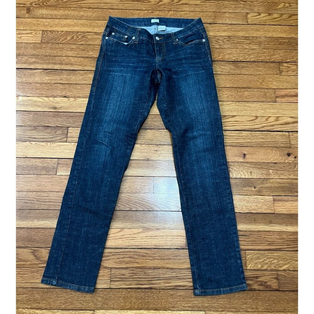 Vintage Cache Premium Denim Jeans Womens Size 4 Slim Straight Embroidered Pocket